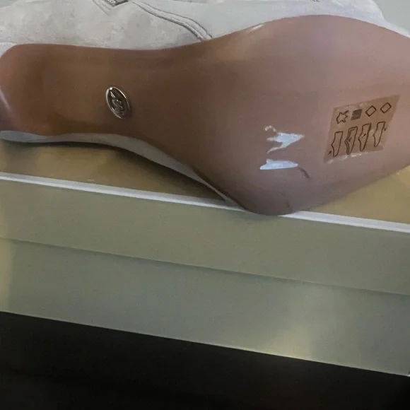 Michael Kors Keke Light Gray Suede Boots - Picture 7 of 9